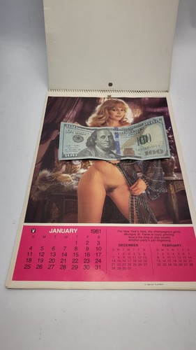 Playboy calendar 1981 vintage - playboy,