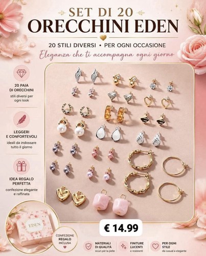 Eden set paia - paia, orecchini