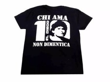 t-shirt maglietta cotone 100% Chi ama non dimentica onore MARADONA NAPOLI TIFOSO