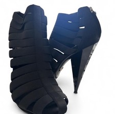 Gucci nero tacco alto con cinturino donna taglia 38 spedizione gratuita