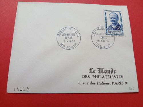 France enveloppe fdc en 1957 - -,