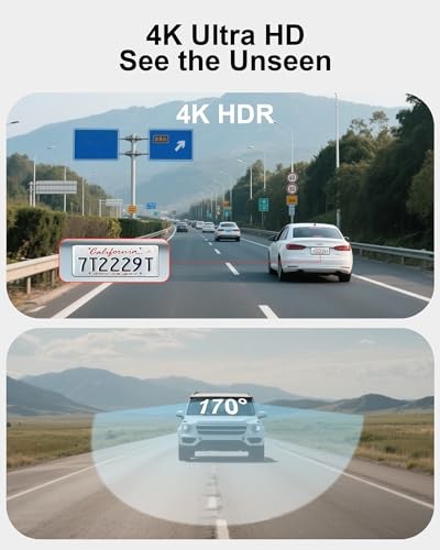 Estbuc dash camera per - 4k,
