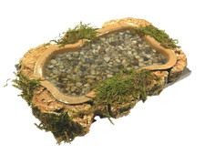 Lago Artigianale con Sughero 10x15x2 Cm - Scenografia Presepe Pastori