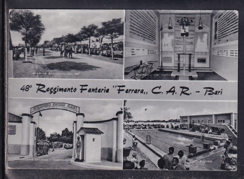 Cartolina bari reggimento - cartolina,