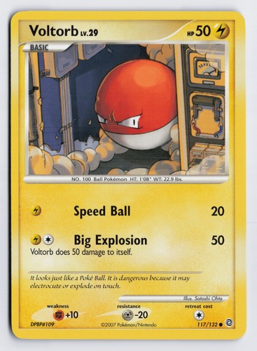 Voltorb 117 132 - voltorb, #117/132