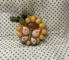 Thun Formella Farfalla su Girasole Grande