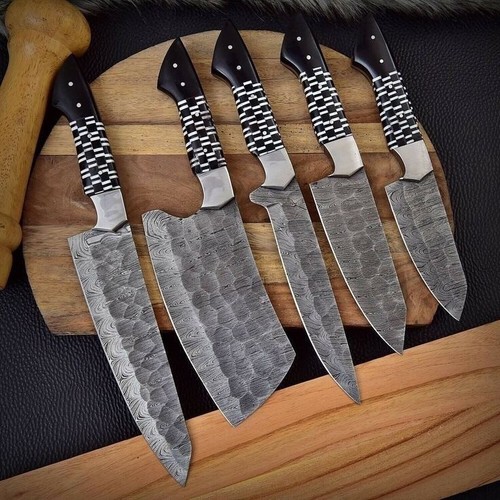 Set chef acciaio damascato - set,