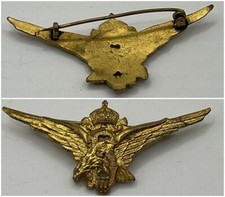 Brevetto pilota militare reale ww2 Royal Bulgarian Military Pilot Brief Badge