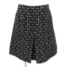 Gonna CHANEL nera/bianca tweed