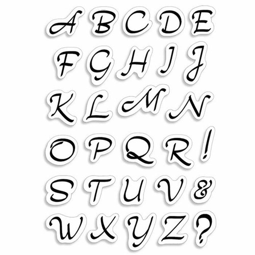 Timbri acrilici lettere - timbri,