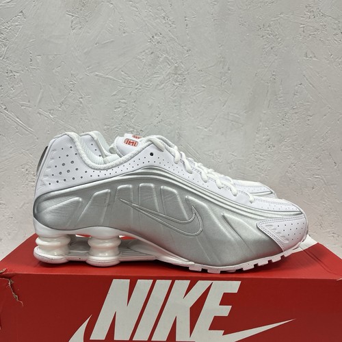 Nike shox bianco argento - nike,