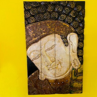 Buddha quadro etnico legno - quadro,