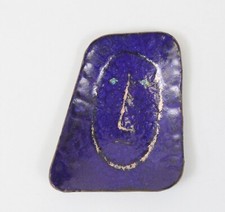 Guido Gambone RARO vassoio portagioie smaltato su faccia rame vintage MCM Italia