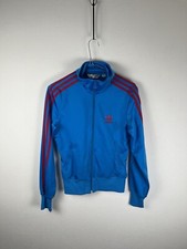 Adidas Firebird Felpa Tuta Blu Rosso taglia S Donna Women Sport Top Jacket