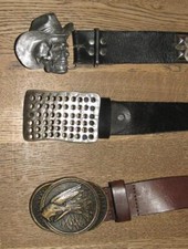 3 Cinture In Pelle Da Uomo Con