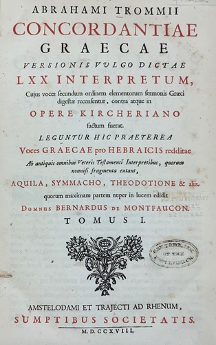 1718 concordantiae graecae - 1718,