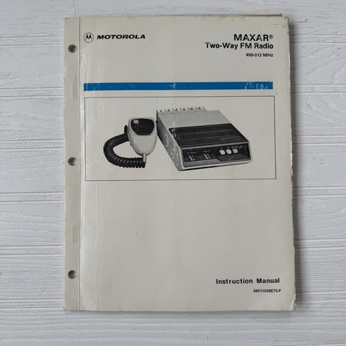 Motorola maxar two way - maxar, two-way
