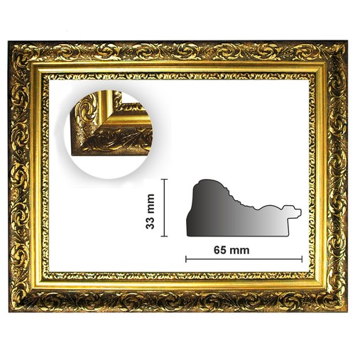 Baroque frame oro finemente