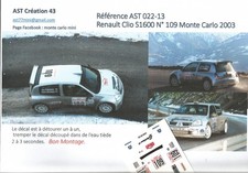 DECAL 1 43 RENAULT CLIO SUPER