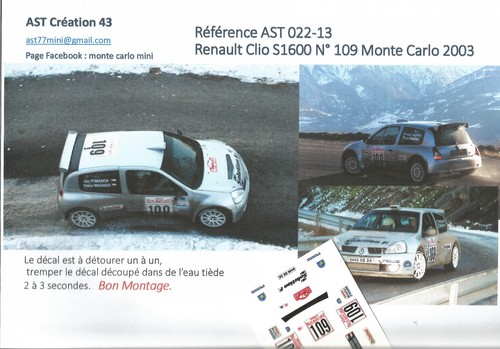 Decal renault clio super - 1,