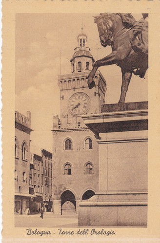Cartolina bologna torre - cartolina,