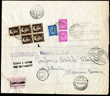 1950 - Rara affrancatura mista Luogotenenza - Repubblica