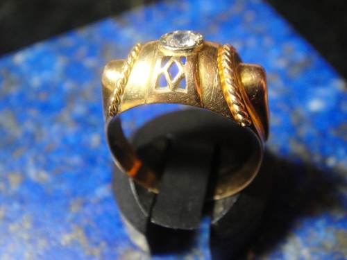 Bague tank ancienne art déco - art,