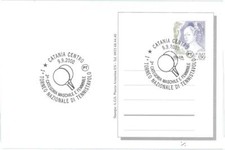 95585 - ITALIA - STORIA POSTALE - TIMBRO E CARTOLINA EVENTO - PING PONG 2000