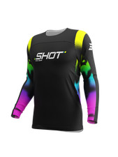 TUTA COMPLETO BAMBINO CROSS ENDURO MAGLIA PANTALONE SHOT CONTACT KID NITRO BLACK