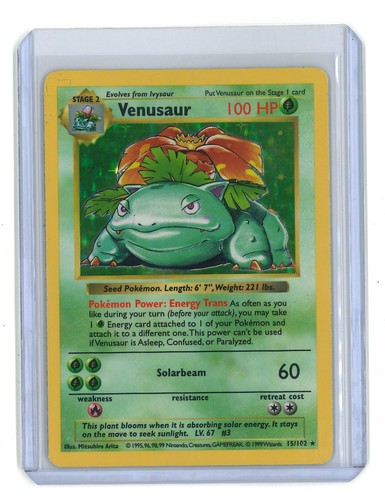 Carta pokemon venusaur holo - carta,