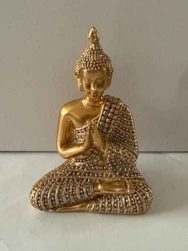 Aura golden meditating buddha - golden,