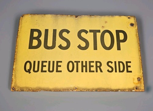 London bus stop sign - sign., original