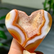 32G Naturale Bellissimo Cuore A Forma di Cristallo Grotta Super Grande Gemma