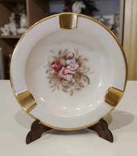 Posacenere In Porcellana Limoges Dipinto A Mano    Sharon 