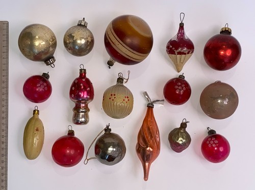 Lotto ornamenti natalizi vetro - ornamenti,