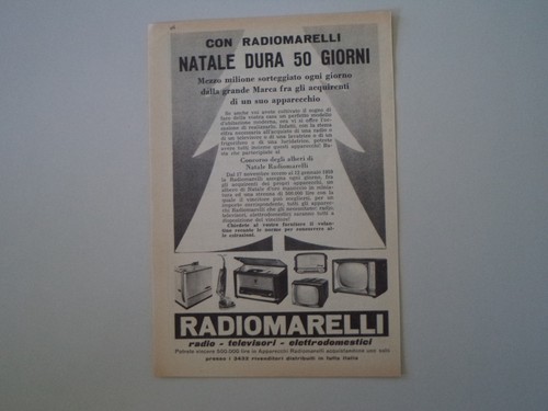 Advertising pubblicità 1958 - advertising,
