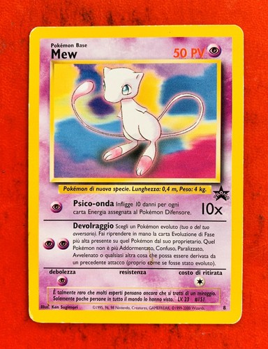 Lotto carte pokemon - mew, 8