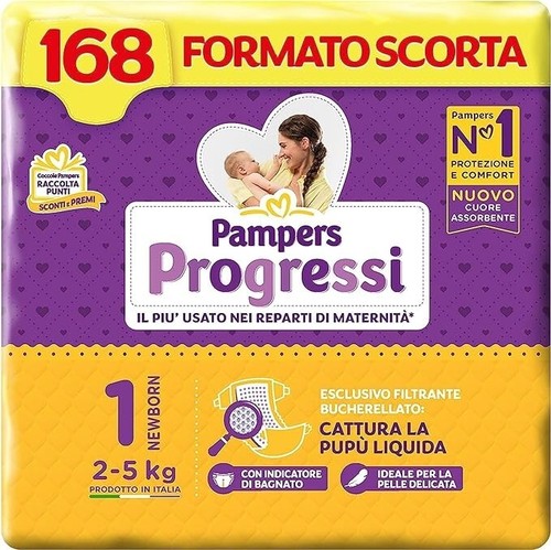 168 pannolini pampers - 168,