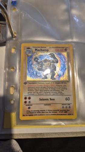 Machamp holo pokemon - holo, 1st