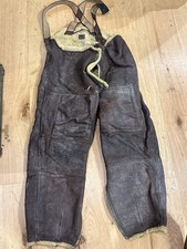 USASF-Aviazione ISA IIGM-Pantaloni Type B1 in montone completo di bretelle IIGM