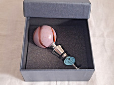 anni '80 - Tappo per Bottiglia in Vetro di Murano - Gadget da Nave Fincantieri