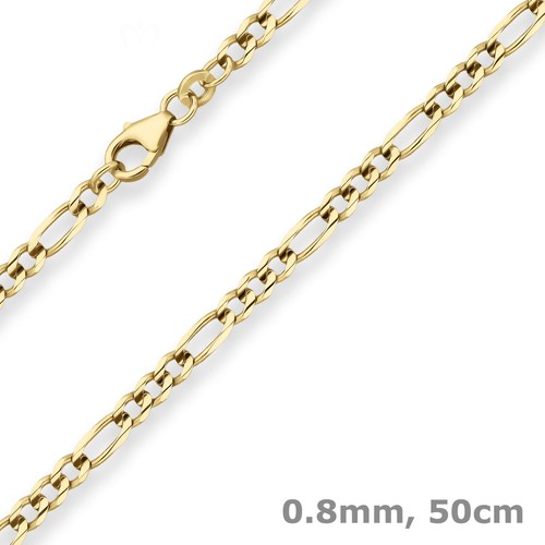 Collana figaro oro 375 - in,