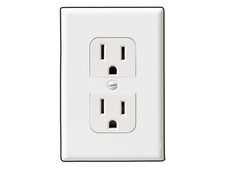 Finta presa elettrica bianca