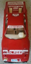 BURAGO FERRARI 308 GTB ROSSA SCALA 1/24 VINTAGE ENTREMONT CON DECALS DANNEGGIATI