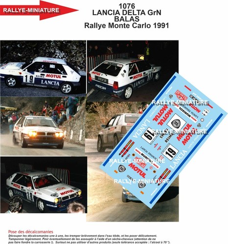 Decals ref 1076 lancia - decals, 1/43