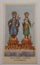 Santino Egim SANTI COSMA E DAMIANO Alberobello Holy Card Heiligenbild ED.G.MI 