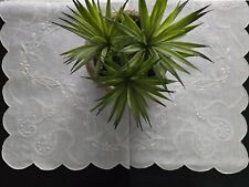 Ricco lenzuolo puro lino Bellora con ricamo punto pieno a mano ecru' color