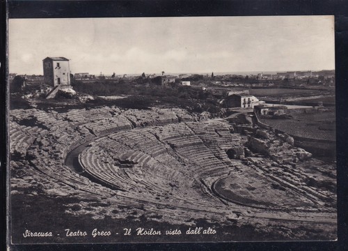 Cartolina siracusa teatro - siracusa,