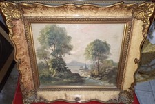 Dipinto Antico Ad Olio.  ERMANNO FENZI