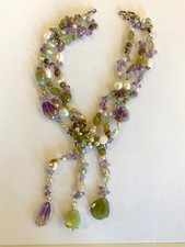 Collana giro collo pietre - giro,
